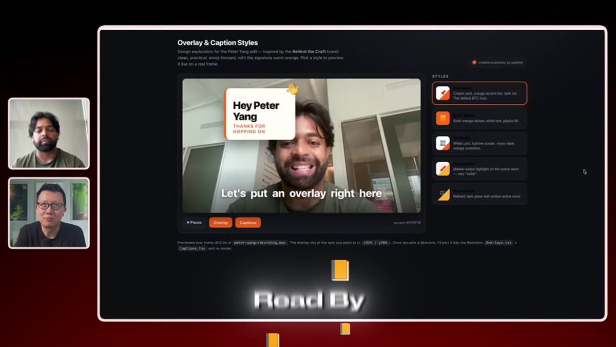 HTML-артефакт выбора стиля оверлеев
